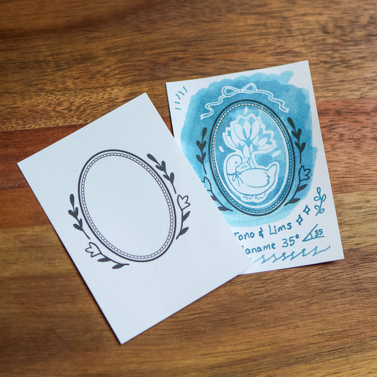 Flower Tales ink swatch cards by Thousand Skies, alternate view 5