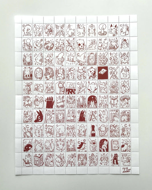 Portland Stamp Company Artist Series | Deth P. Sun (CA) | Creatures