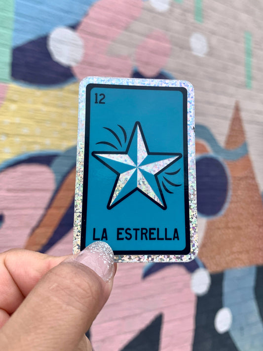 Estrella Lotería Card Holographic Sticker | Kalaka Tx