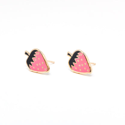 Strawberry Enamel Earrings | Jenny Lemons (CA)