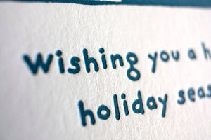 Happy Holiday Rabbit Card | Fugu Fugu Press (CA)