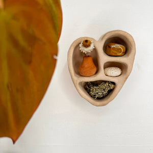 Mini Cement Heart of Inspiration | Sand | The Minimalist Ceramist (CA)