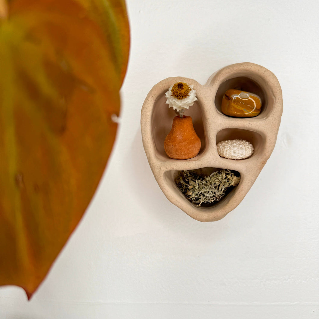 Mini Cement Heart of Inspiration | Sand | The Minimalist Ceramist (CA)