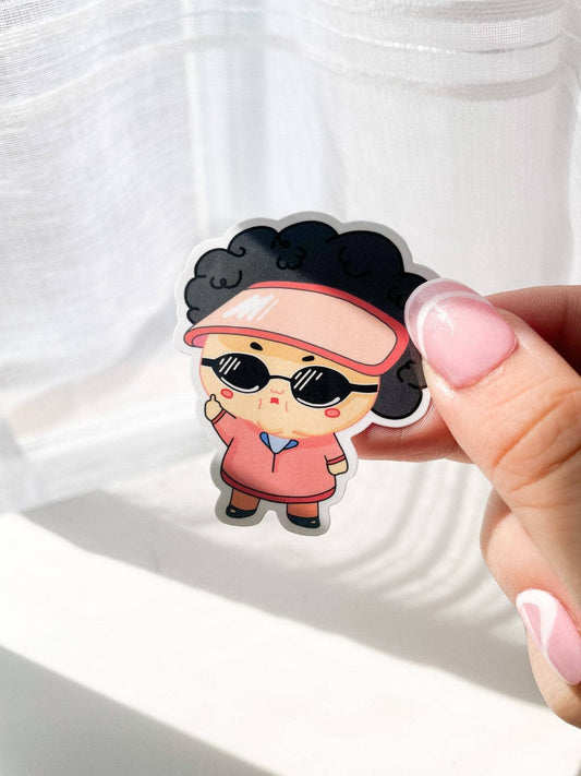 Ajumma Middle Finger Sticker | Simply MKO (TX)