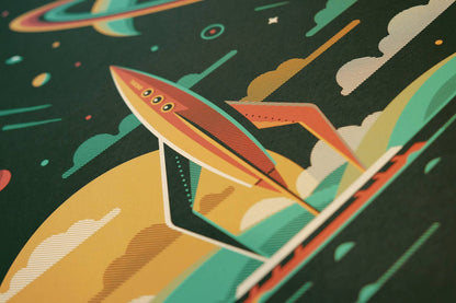 Rocketeer Series Screenprint | Aquarius | DKNG Studios (CA)