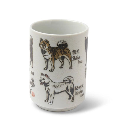 Japanese Dogs Ceramic Teacup (Japan)