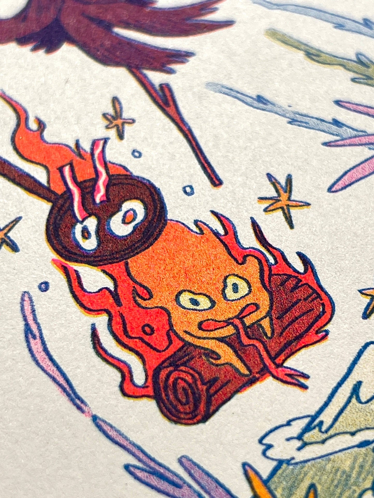 Howl's Moving Castle Riso Print (Small) | Natalie Andrewson (CA)