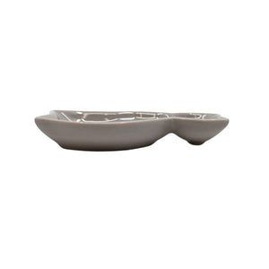 Cat Shaped Porcelain Sauce Dish | Light Gray | (Japan)