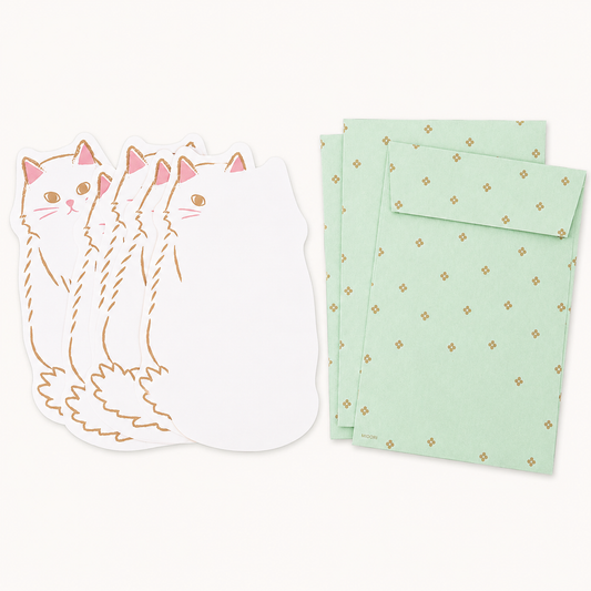 Die Cut Cat Letter Set | Midori (Japan)