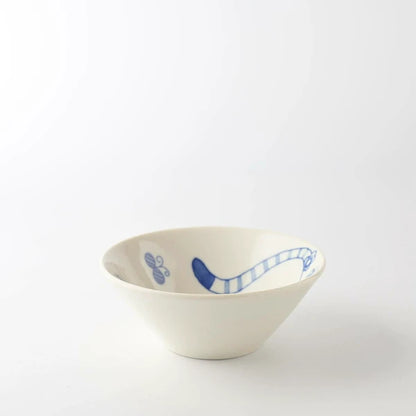 Stretching Cat Donburi Bowl | Kanesada Seito (Japan)