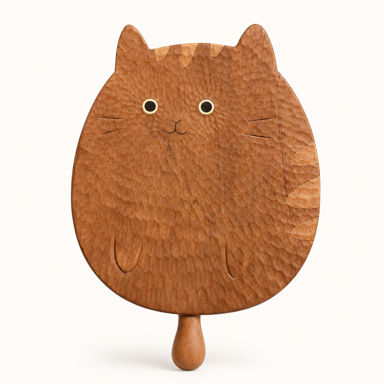 Hand Carved Cat Serving Board | Senser Woodcraft (NJ)