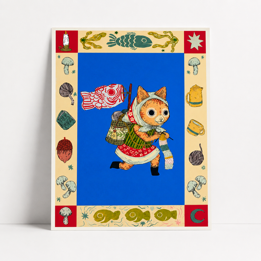Cat Adventure Art Print | Markia Paz (OR)