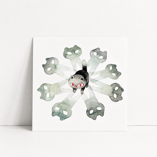 Spook Series Mini Print | Cat | Koyamori (CAN)