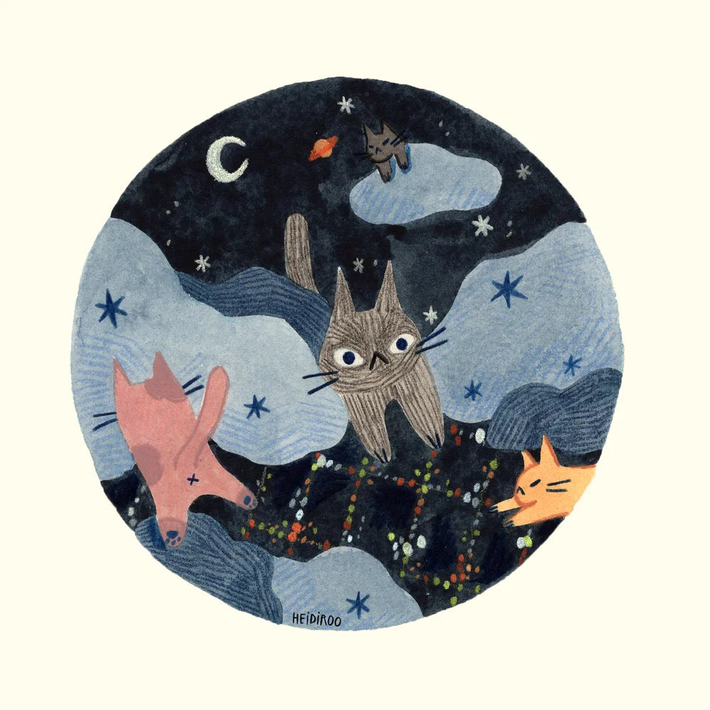 Cats Own the Sky Art Print | Heidi Moreno (CA)