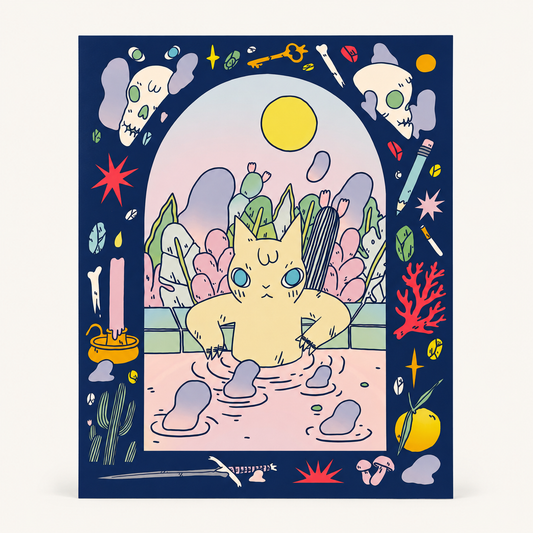 Cat in Water Print | Deth P. Sun (CA)