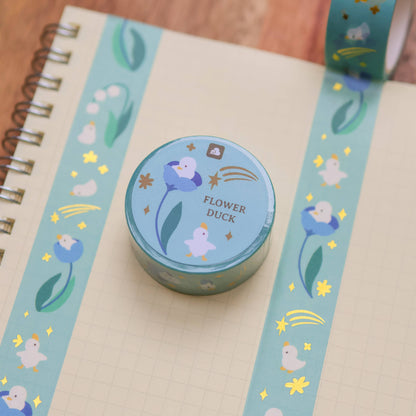 Flower Duck foil washi tape by Thousand Skies, alternate view 2