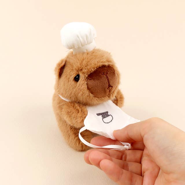 Café Bakery Capybara Plush Keychain Bag Charm  (KOR)