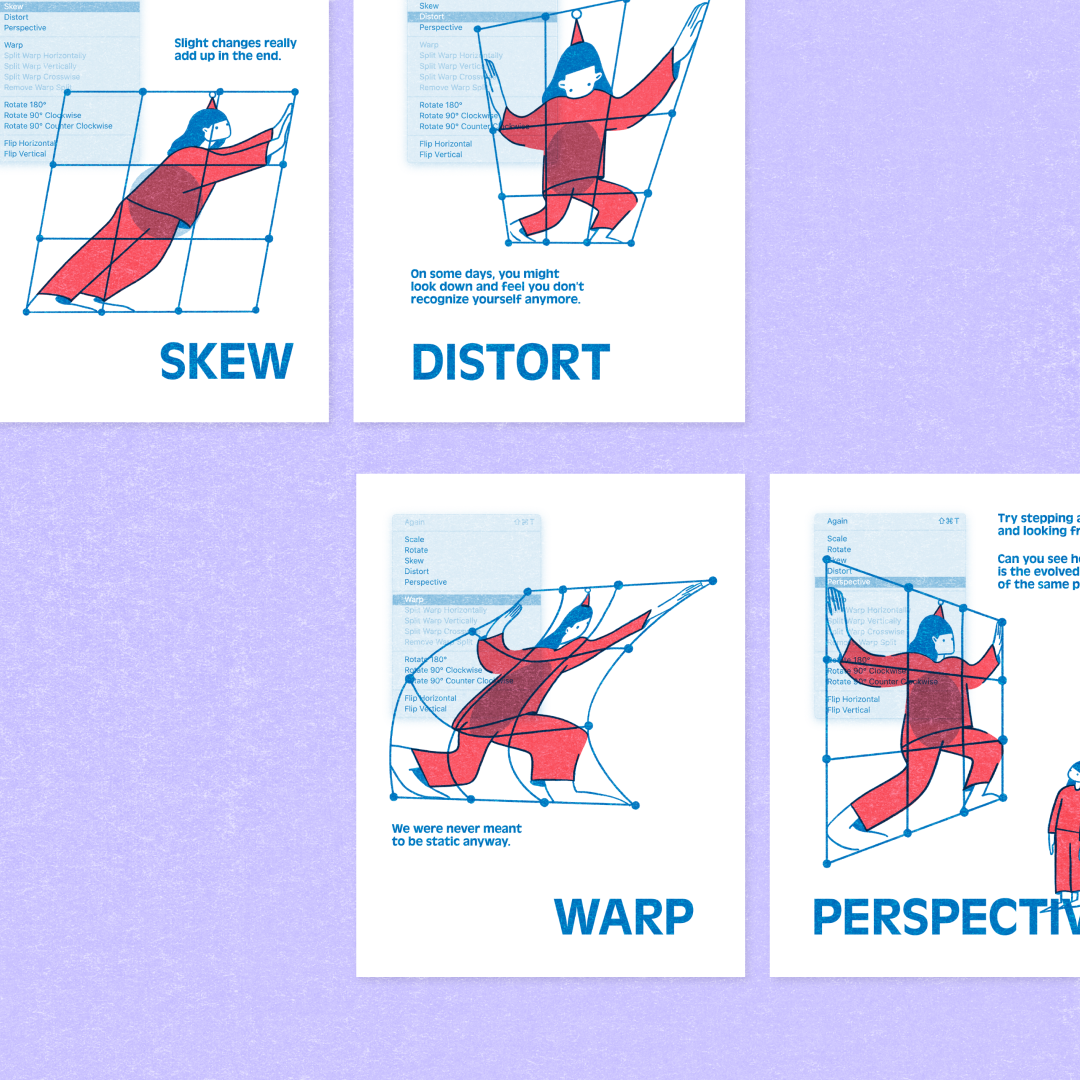 Transform: Thinking Inside the Box riso zine by Pencil and Post, alternate view 3