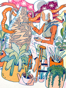 The Sculptor: Hermits of the Dream Islands Risograph Print | Natalie Andrewson (CA)
