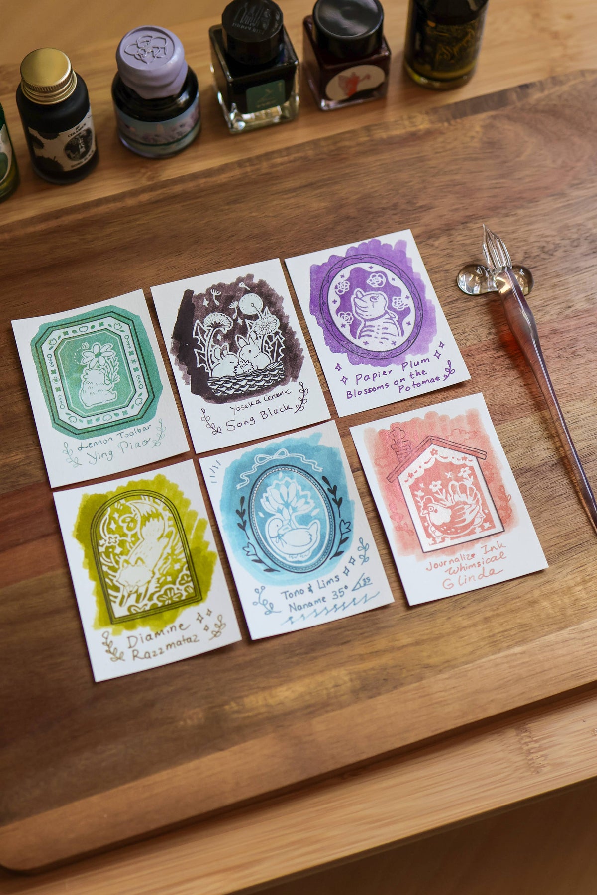 Flower Tales ink swatch cards by Thousand Skies, alternate view 8
