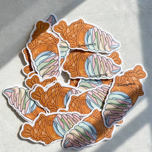 Taiyaki Ice Cream Sticker | Simply MKO (TX)