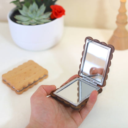 Biscuit Pocket Mirror | Senser Woodcraft (NJ)