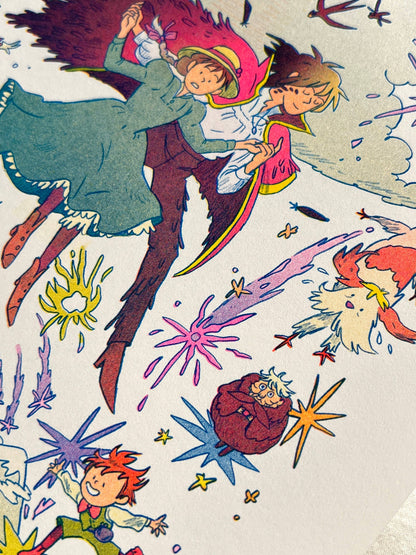 Howl's Moving Castle Riso Print (Small) | Natalie Andrewson (CA)
