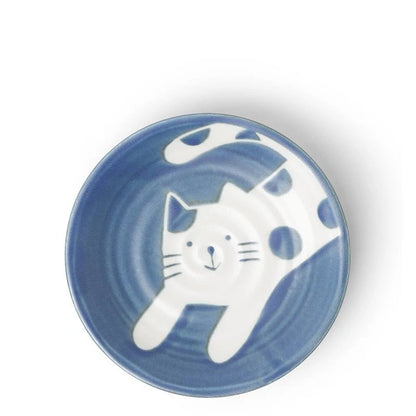 Cat Pounce Ceramic Plate (japan)