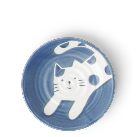 Cat Pounce Ceramic Plate (japan)