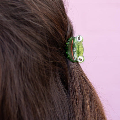 Mini Green Froggy Hair Claw Clip | Jenny Lemmons (CA)