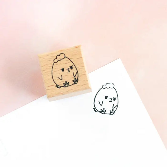Grumpy Chicken Rubber Stamp | Robot Dance Battle (CA)