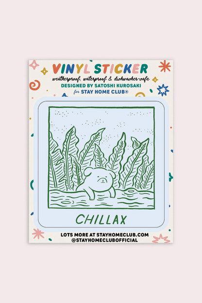 Chillax Vinyl Sticker | Satoshi Kurosaki