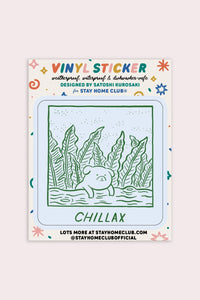 Chillax Vinyl Sticker | Satoshi Kurosaki