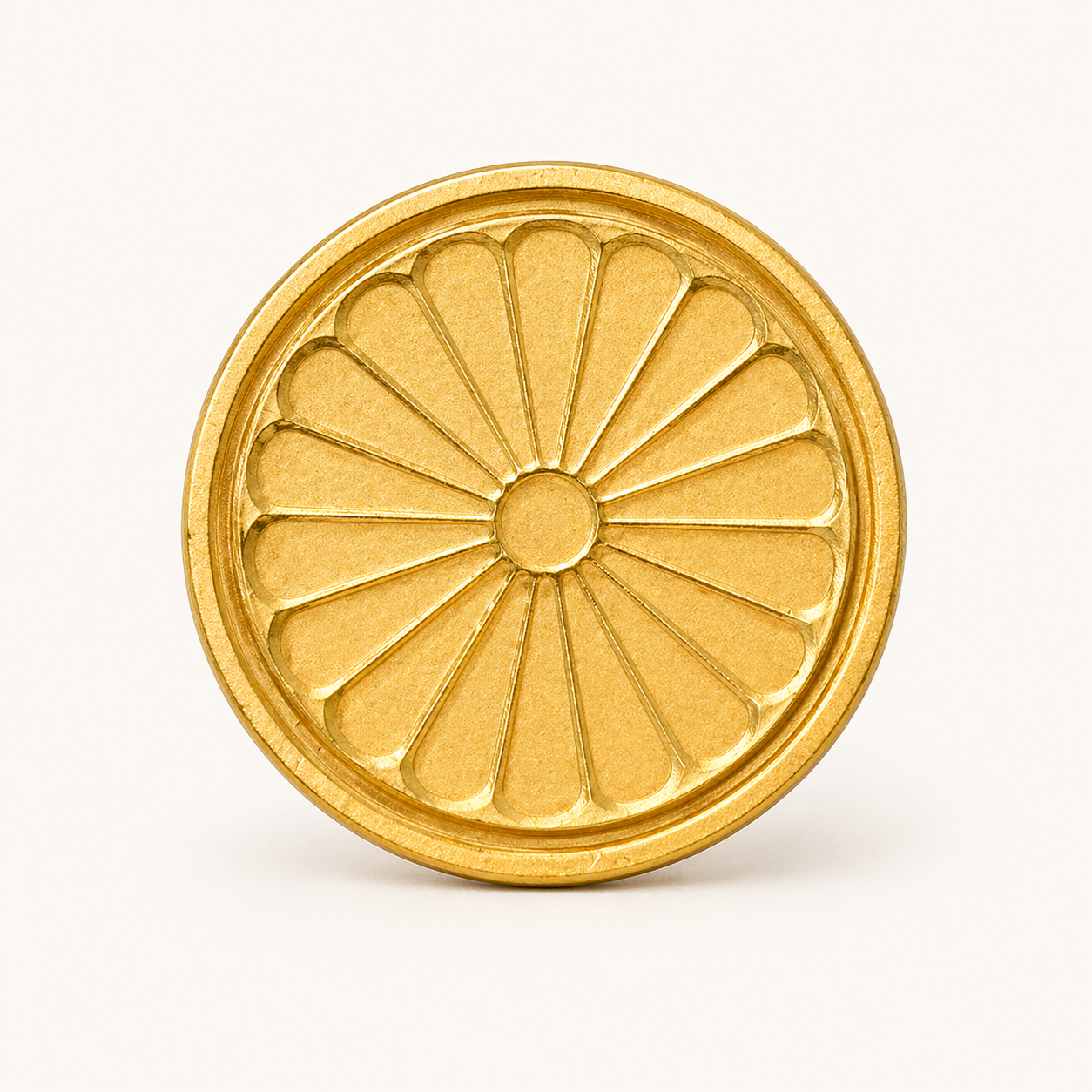 Chrysanthemum Wax Seal Stamp Head | WOODPEPE (Japan)