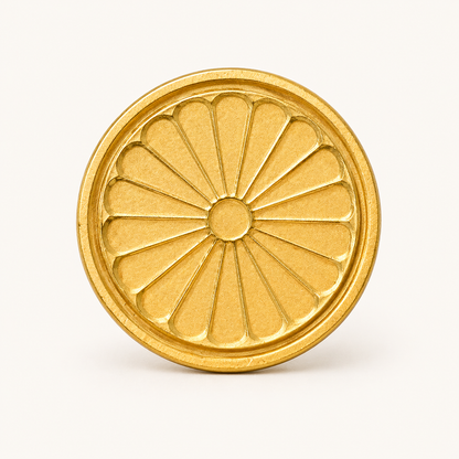 Chrysanthemum Wax Seal Stamp Head | WOODPEPE (Japan)