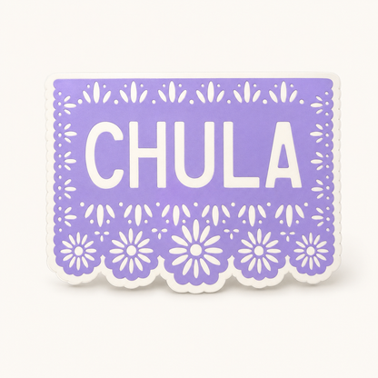 Papel Picado Chula Vinyl Sticker | Kalaka Tx (TX)