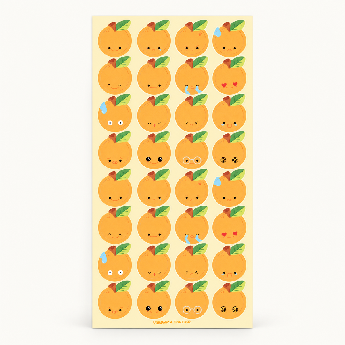 Clementine Emotions Planner Sticker Sheet | Set of 2 | Veronica Porlier (TX)