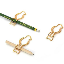 Load image into Gallery viewer, Bird Pen Holder Clip | Gold | Peleg Design(Japan)
