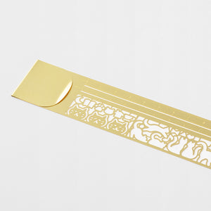 Cat Stencil Clip Ruler | Gold | Midori (Japan)