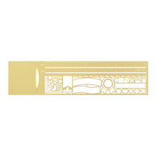 Load image into Gallery viewer, Stencil Clip Ruler | Gold | Midori (Japan)
