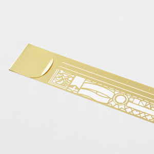 Stencil Clip Ruler | Gold | Midori (Japan)