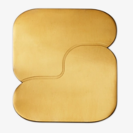 Brass Plated Coaster | Areaware (NY)