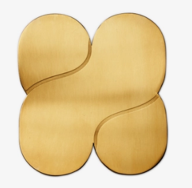 Brass Plated Coaster | Areaware (NY)