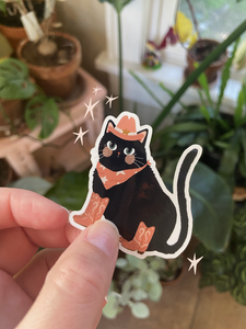 Cowboy Cat Sticker | Rachel Cromer (OK)