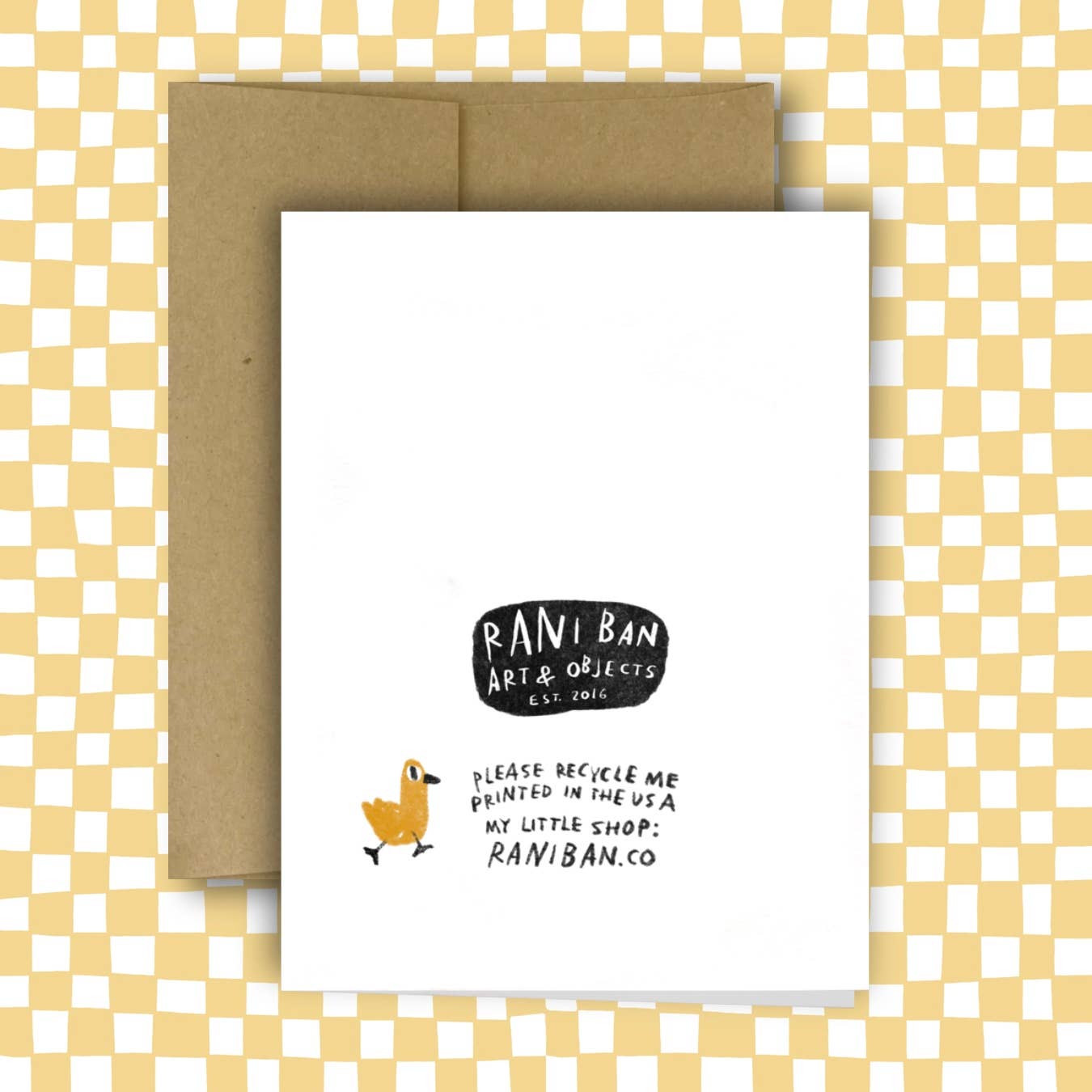 DUCKS IN A ROW Card | Rani Ban Co. (NY)