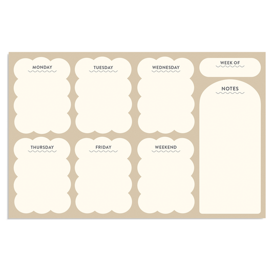 Weekly Notepad | Neutral Shapes | Paper + Craft Pantry (TX)