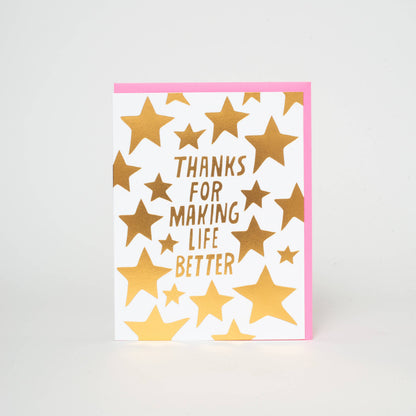 Making Life Better Stars Letterpress Card | Ashkahn(CA)