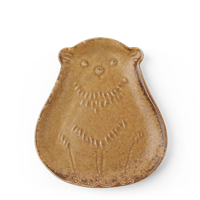 Ceramic Mustard Bear Dish (Japan)