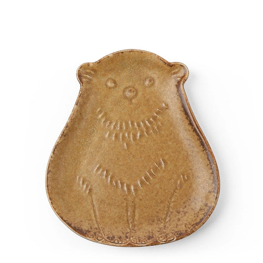 Ceramic Mustard Bear Dish (Japan)