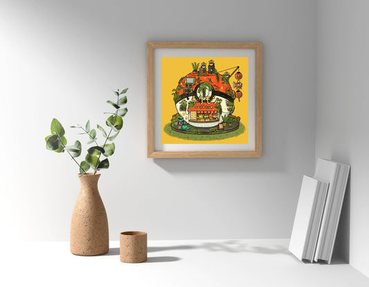 Poke Bar Art Print | Sushiboiiiyy (CAN)